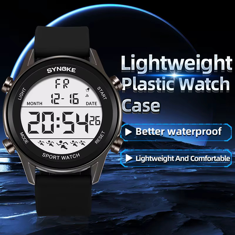 SYNOKE Digitaluhr, Silikon, Herren, wasserdicht - Bild 3