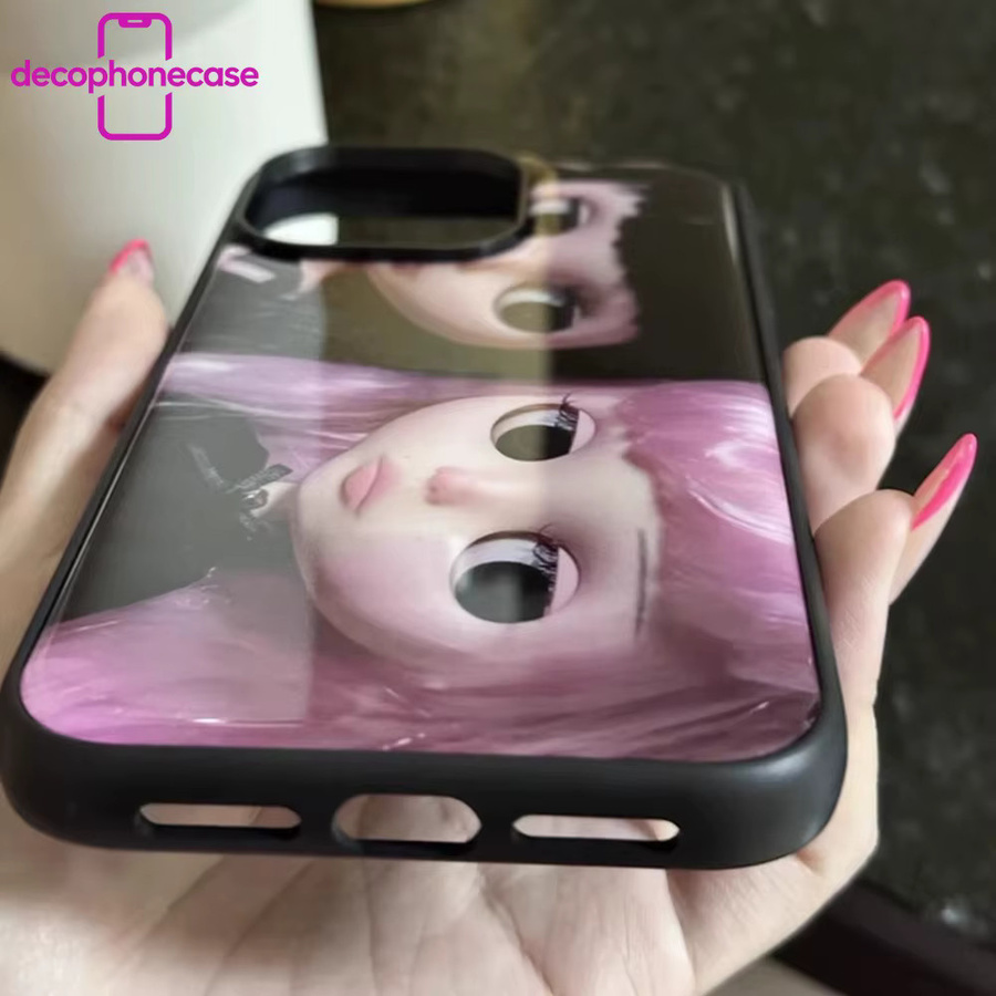 DecoPhone Handyhülle mit japanisch-koreanischem Dark-Girl-Kunstmotiv für iPhone 11 bis iPhone 17 Pro Max, Silikon-Rückseite, Mehrfarbig - Bild 5
