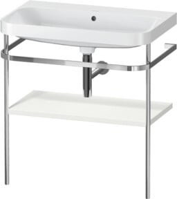 Duravit Möbelwaschtisch-Kombi Happy D.2 Plus in Weiß matt mit Konsole, B/T: 77,5 x 49 cm - Bild 1