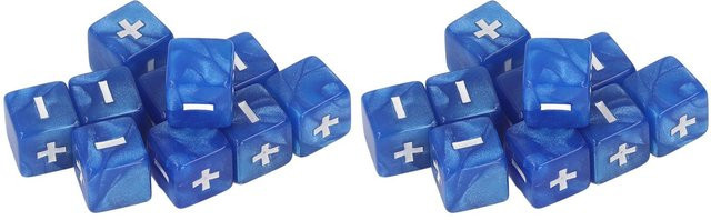 DIYelecs Mathe-Rechenwürfel, 20-teiliges Set, blau - Bild 1
