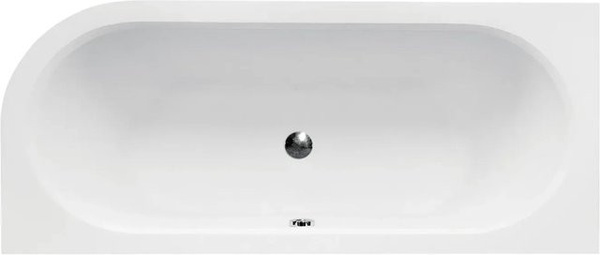 Bad Land Eckbadewanne AVITA links in Weiß mit Acrylschürze, Bambus-Badewannenablage und Kopfstütze, B/T: 150 x 75 cm