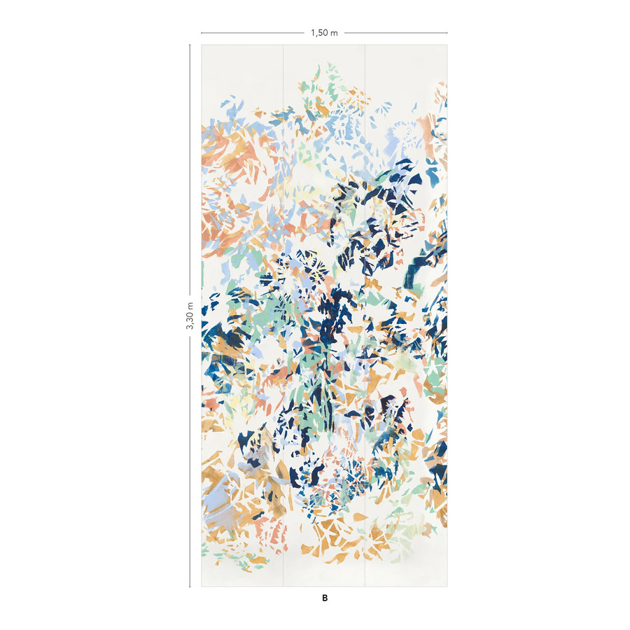 Isidore Leroy Mural Hava Original Panel B Wandbild in Multicolour im abstrakten modernen Design - Bild 1