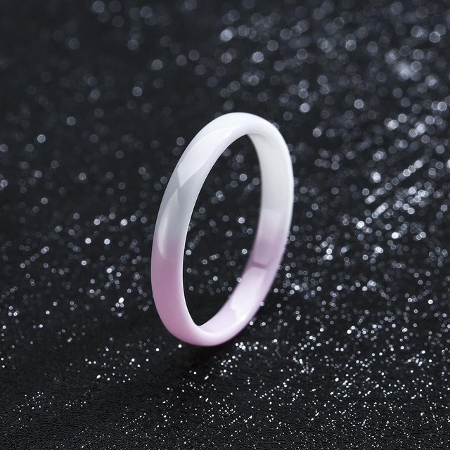 Keramikring Damen, Schwarz, 3 mm, Minimalistisch - Bild 1
