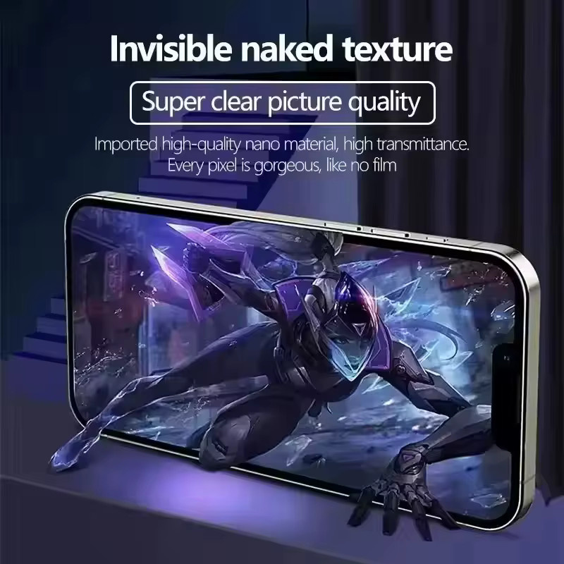 4er-Set Arvin Hydrogel-Schutzfolie für iPhone 11 bis iPhone 17 Pro Max, transparent - Bild 5