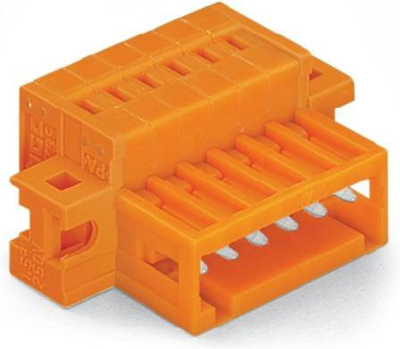 WAGO Stiftleiste 2140 Standard in Orange, Rastermaß 3.81 mm, 100 Stück - Bild 1