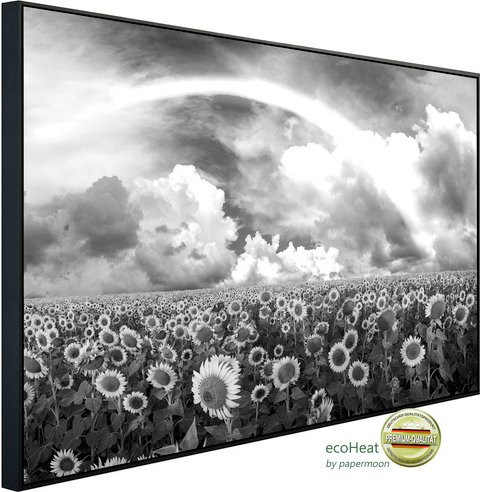papermoon EcoHeat Infrarotheizung Sonnenblumenfeld mit App-Steuerung und Überhitzungsschutz, Bunt, Matt-Effekt - Bild 1