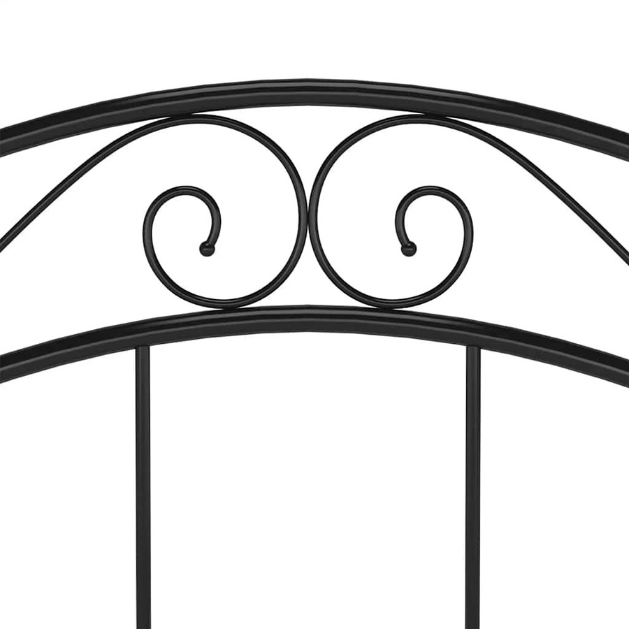 vidaXL Bettrahmen aus Metall in Schwarz, pulverbeschichtet, B/T/H: 80–90 x 190/200 cm - Bild 3