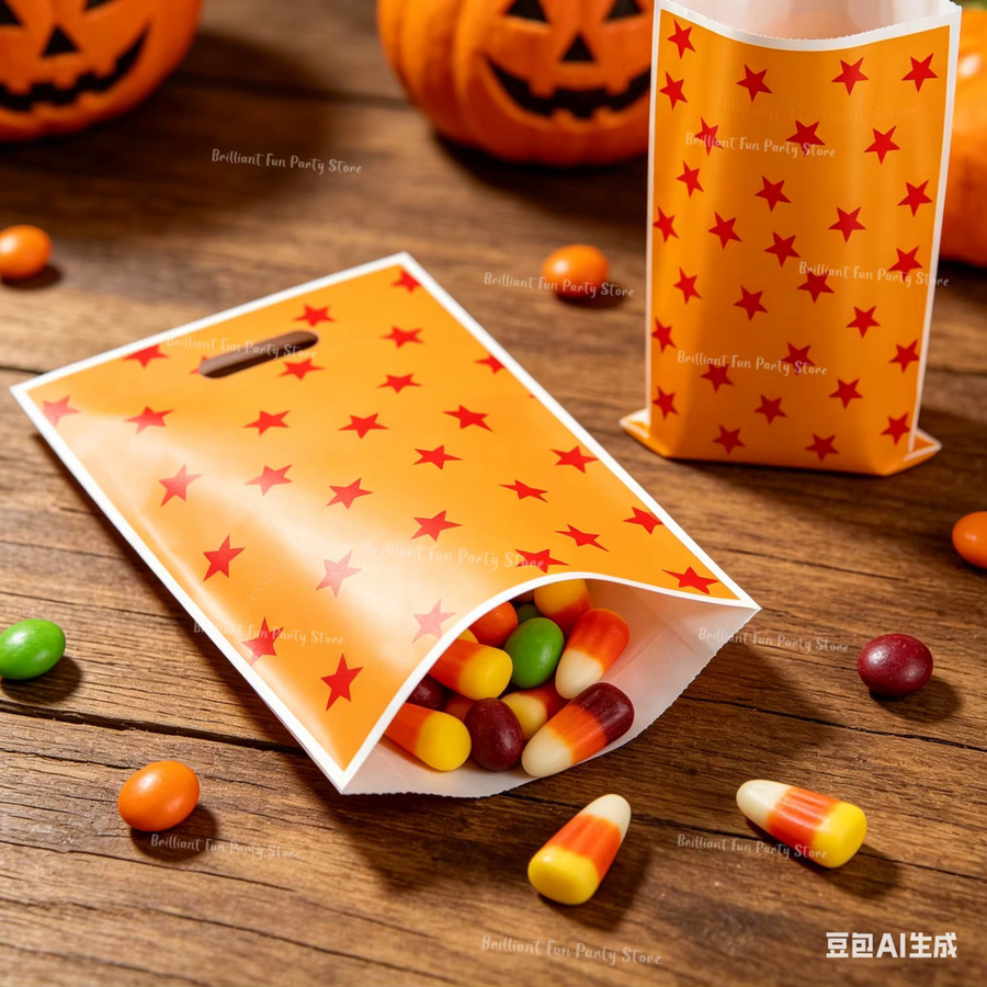 Brilliant life Cartoon Geschenktüten für Kinder in Orange und Blau aus Papier für Geburtstagsparty und Baby Shower - Bild 2