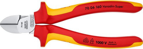 Knipex Seitenschneider aus Stahl in Rot/Gelb/Mehrfarbig - Bild 2