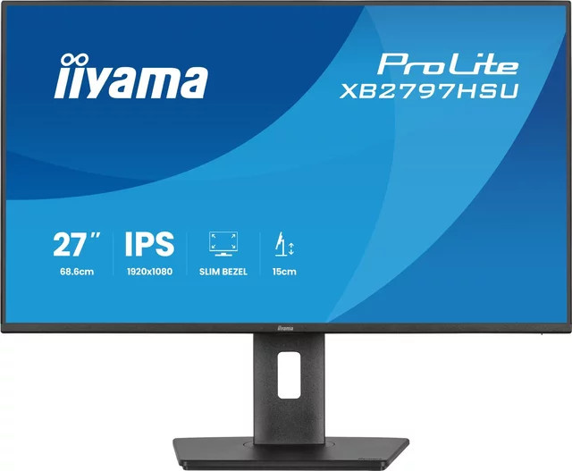 Iiyama ProLite XB2797HSU-B1 LED-Monitor Full HD IPS mit HDMI, DisplayPort und USB-C in Schwarz - Bild 2