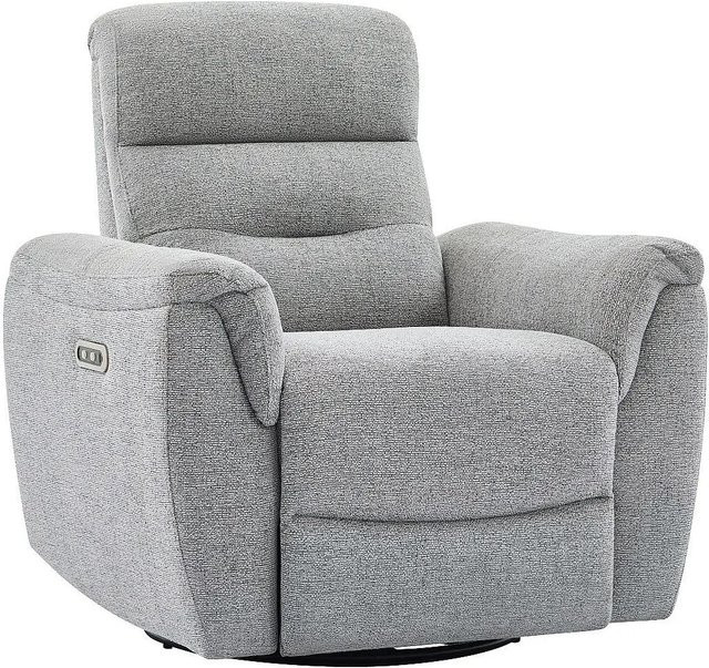 Vente-unique Relaxsessel Brevio in Grau mit Stoffbezug und Armlehnen - Bild 1