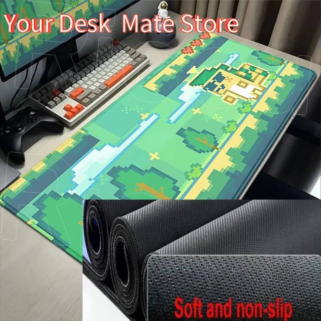 Potdemiel Gaming Mauspad XXL mit Nata-Charaktermuster aus Genshin Impact, rutschfeste Schreibtischunterlage in Multicolour - Bild 1