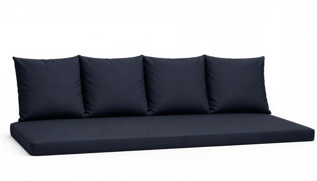 Setgarden Mix-Techno Gartenkissen für Polyrattan Möbel, 1-teiliges Kissen für 3-Sitzer Gartensofa, Farbe: Marine Blau, B/T/H: 170 x 60 x 50 cm - Bild 1