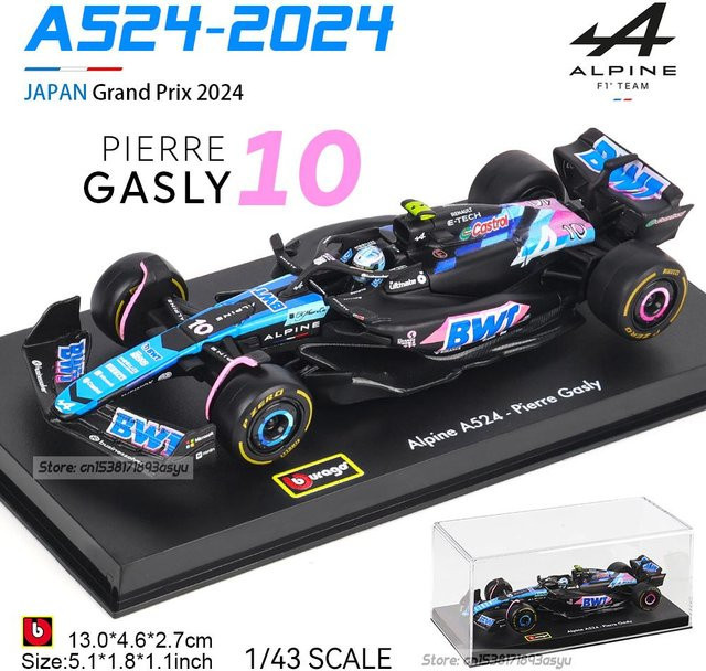 Bburago Alpine F1 Team A524, Automodell, 1:43, ab 4 Jahren - Bild 1