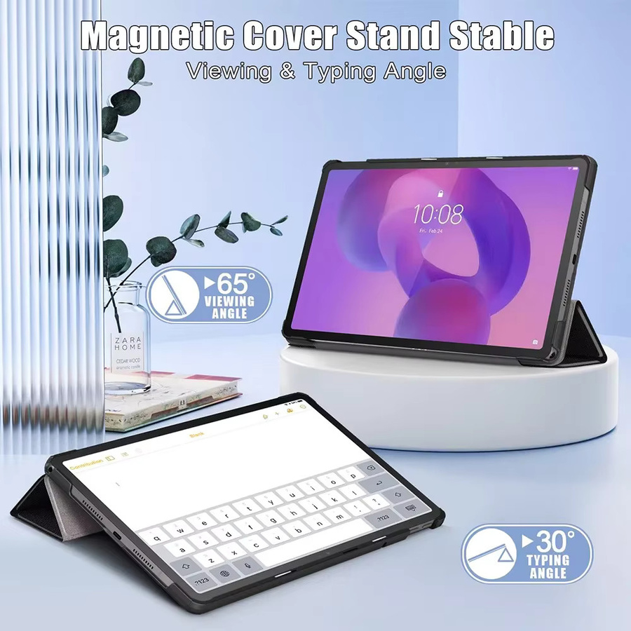 Magnetische dreifach faltbare Tablet-Hülle für Lenovo Tab Idea 11, Xiaoxin Pad 11 2025 und Lenovo Tab K11 Gen 2 in Blau - Bild 4