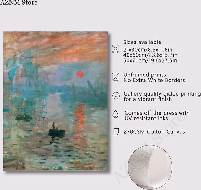 Potdemiel Abstrakte Landschaft Kunst Leinwand Wandbild für Wohnzimmer und Schlafzimmer - Bild 1