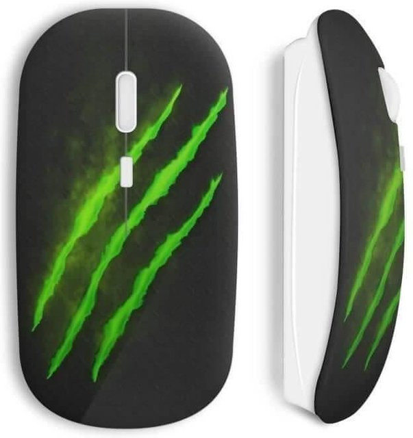 Monster Energy Claw Drahtlose Gaming-Maus in Schwarz mit Wi-Fi und USB-A Anschluss - Bild 1