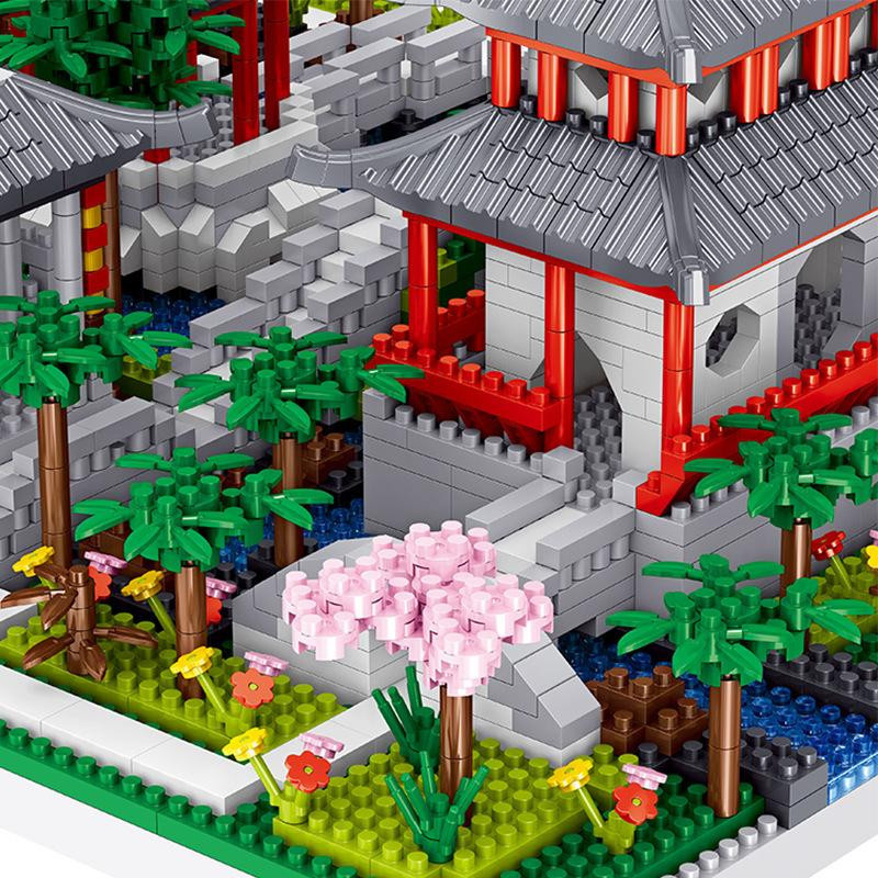 Airun Chinesischer Traditioneller Garten Suzhou Straße Bausteine Set - Bild 2