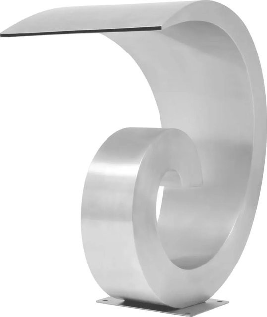 vidaXL Pool-Wasserfall aus Edelstahl in Silber, B/T/H: 50 x 30 x 53 cm - Bild 1