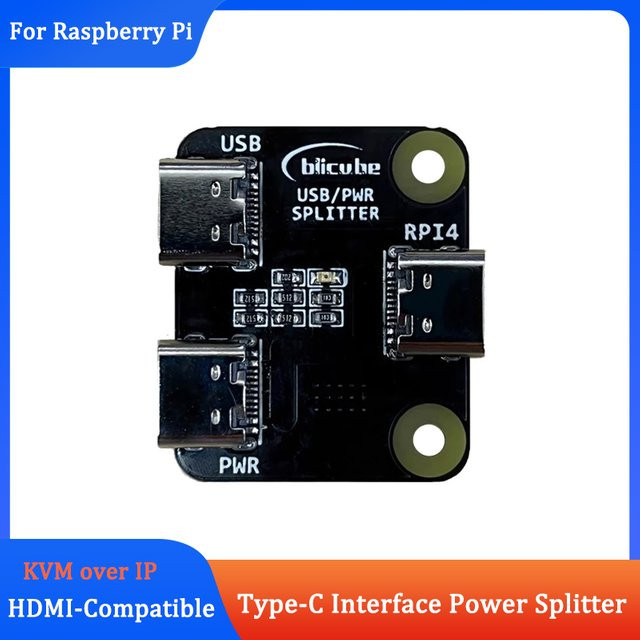 SHCHV USB-C Stromverteiler für Raspberry Pi und Development Boards in Schwarz - Bild 1