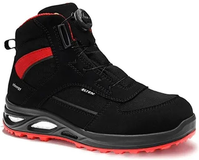 Elten Damen-Sicherheitsstiefel Hannah Xxtl Boa S3 ESD in Schwarz-Rot, Größe 41 - Bild 1