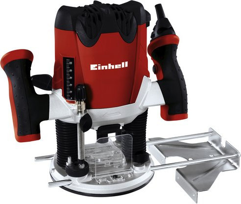 Einhell Oberfräse TE-RO 1255 E mit 1200 W in Rot, Weiß und Schwarz - Bild 1