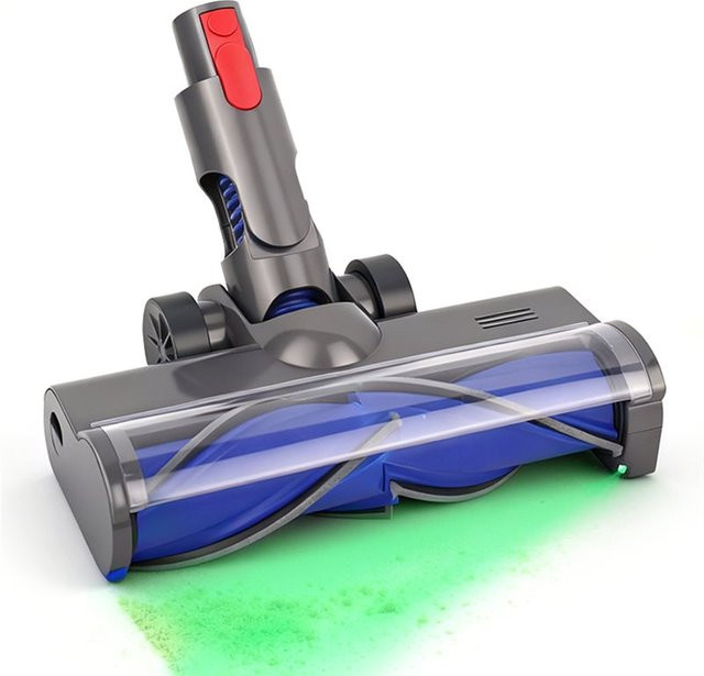 Roborock A39M Turbo-Bürstenkopf mit LED-Scheinwerfern und V-förmigen Turboborsten für Hartböden und Teppiche passend für H6 und H7 Staubsauger - Bild 1