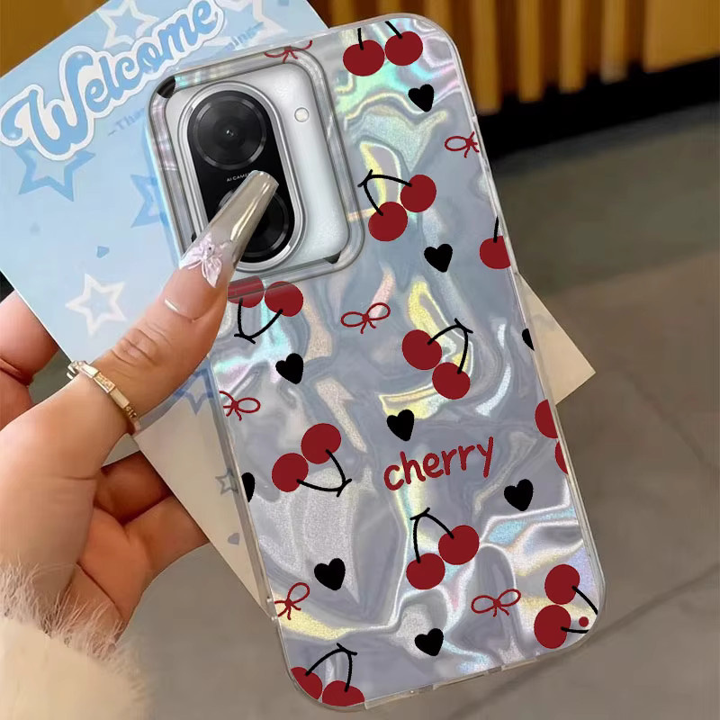 Handyhülle mit Kirsch- und Schmetterlingsmuster für Xiaomi Redmi Note Serie in Multicolour - Bild 2