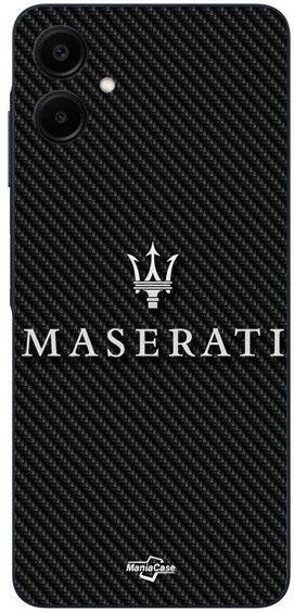 MASERTATI Handyhülle aus Silikon für Samsung Galaxy A06 in Schwarz Carbon - Bild 1