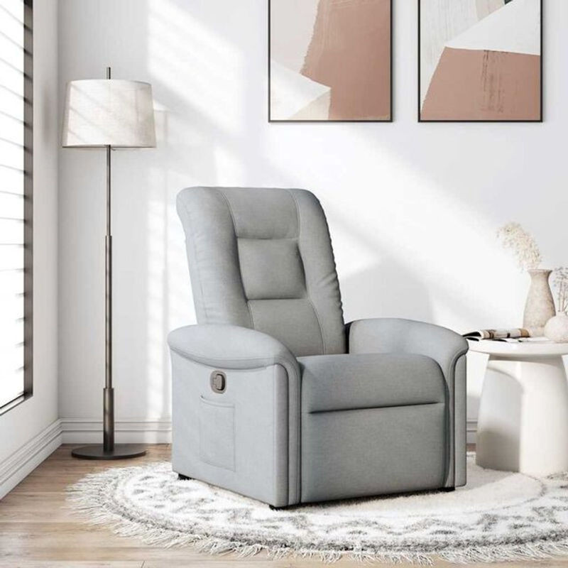 Modern Relaxsessel aus Stoff in Grau von vidaxl - Bild 1