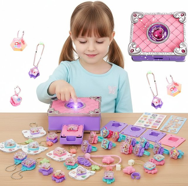 Chriyungel DIY-Schmuckherstellungsset, Bastel-Box-Set, Bunt / Mehrfarbig - Bild 1