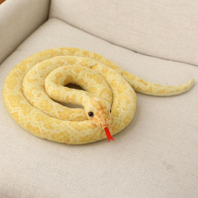 Yiran toy Simulations-Weichplüschtiere Riesige Gelbe Schlange, Stofftier - Bild 1