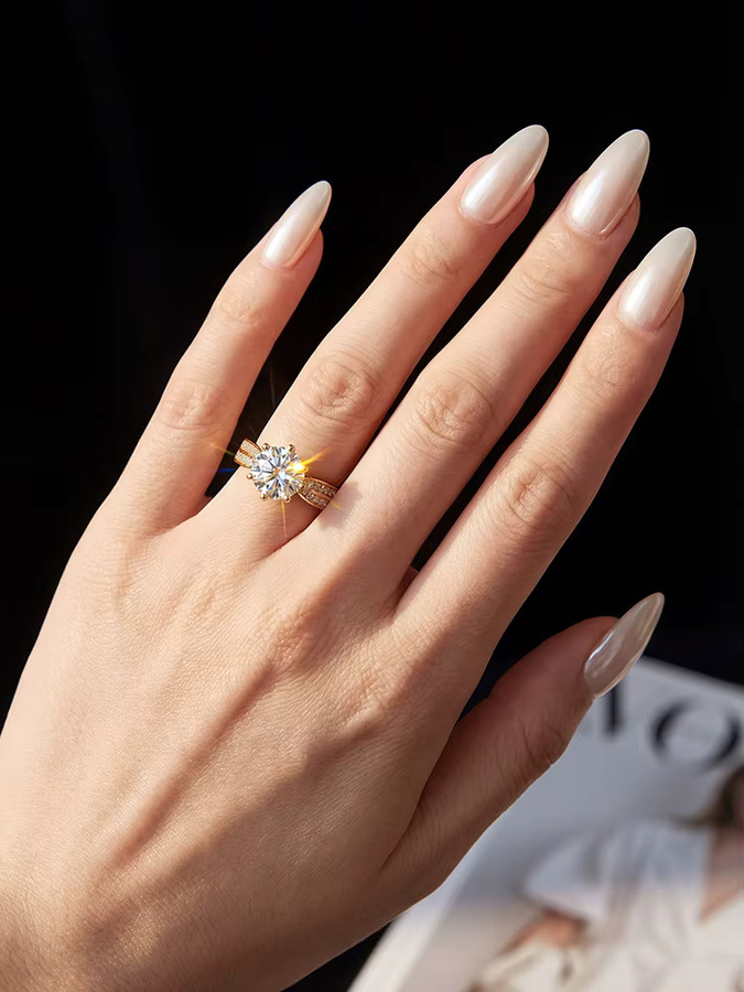 Stylever Verlobungsring 925 Silber, Weiß, Diamant, Damen - Bild 1