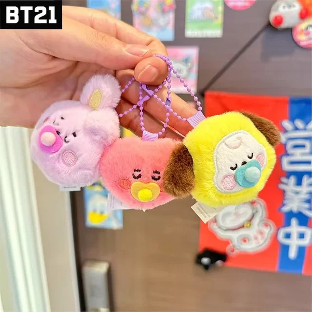 LINE FRIENDS BT21 Mini Plüsch-Schlüsselanhänger, Plüschpuppe - Bild 1