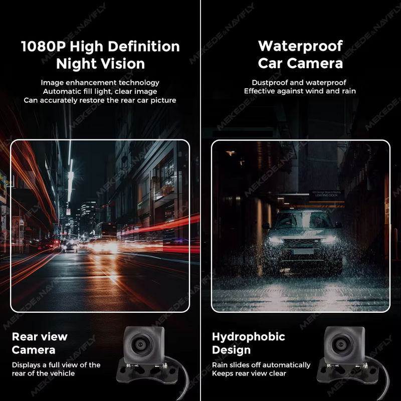 MEKEDE 170 Grad Weitwinkel Fisheye-Rückfahrkamera für Toyota Corolla 2014–2018 in Schwarz mit Full HD 1080P Auflösung - Bild 2