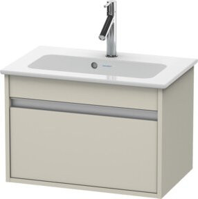 Duravit Waschtischunterschrank Ketho Compact, Beige, wandhängend, B: 60 cm, T: 38,5 cm, H: 41 cm - Bild 1