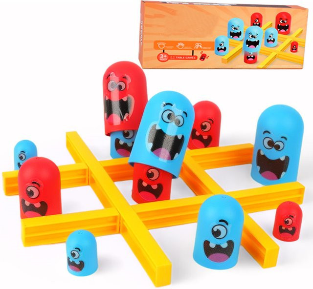 Datgo Tic Tac Toe Spiel, Kinderspiel, ab 3 Jahre, Kunststoff, Bunt / Mehrfarbig - Bild 1