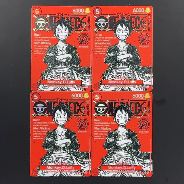 Bandai One Piece Luffy Charakterkarte, Sammelkarten, Englisch - Bild 1