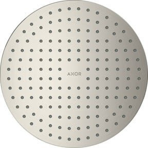 Hansgrohe Axor Decke Kopfbrause 250 1jet in Edelstahl-Optik, Rund, Silber, UP-Installation mit Anti-Kalk-Funktion - Bild 1