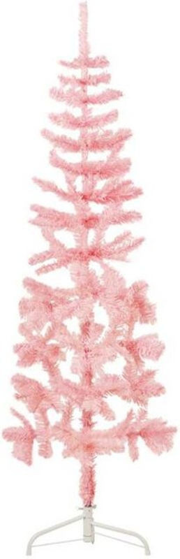 Vidaxl Künstlicher Halb-Weihnachtsbaum mit Ständer in Rosa, Höhe: 180 cm - Bild 1