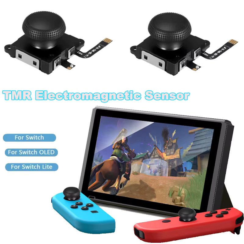 TMR Hall-Effekt Ersatz-Analogstick in Schwarz für Nintendo Switch, Lite und OLED Controller zur Reparatur gegen Stick-Drift - Bild 6