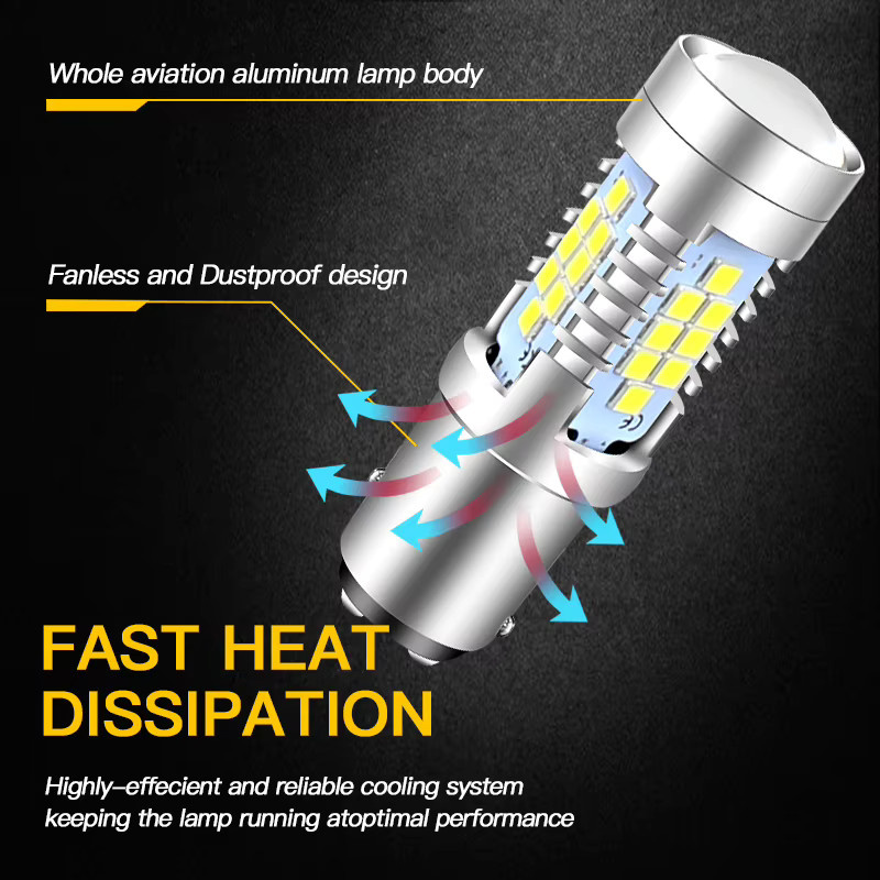 APMATAUTO 2er Set LED-Lampen 1157 BAY15D P21W/5W 7528 12499 in Weiß und Silber für Autolichter, Bremslichter, Nebelscheinwerfer, Rückfahrscheinwerfer und DRL - Bild 3