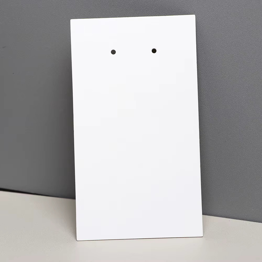 25 Stück Ohrringkarten von TRYTRYSEE aus Karton in Weiß und Schwarz, Blanko, Vertikal, B/H: 6,5 x 11,5 cm, für deine Schmuckherstellung und DIY-Präsentationsverpackungen - Bild 3