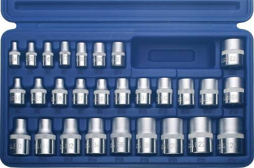 Kunzer Steckschlüsseleinsatz-Set 28-teilig aus Chrome Vanadium in Blau 7EP28 - Bild 1