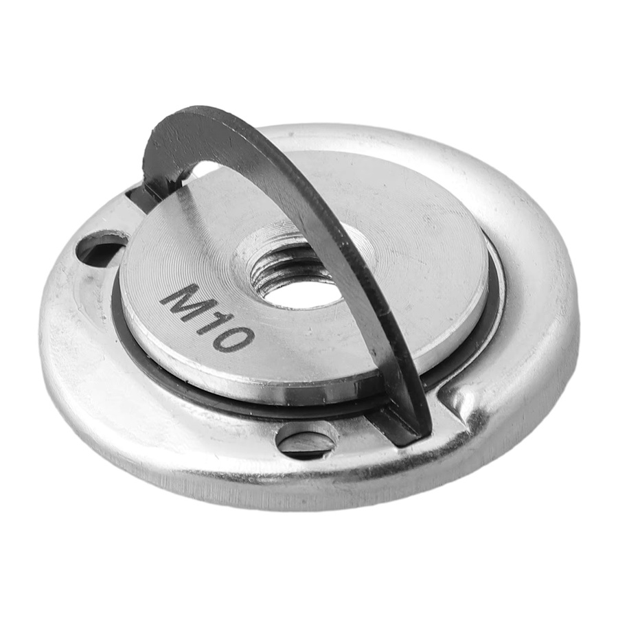 DAZZLEEX M10 Schnellspann-Flanschmutter selbstsichernd in Silber - Bild 3
