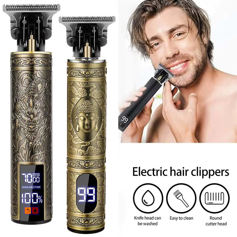 DOLL WAX Elektrischer Trimmer für Herren, Gold - Bild 3