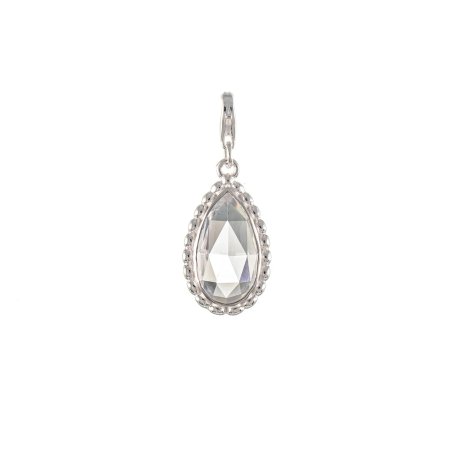 Wechselstein für Collier Signature, 925 Silber, weiß, Unisex - Bild 1