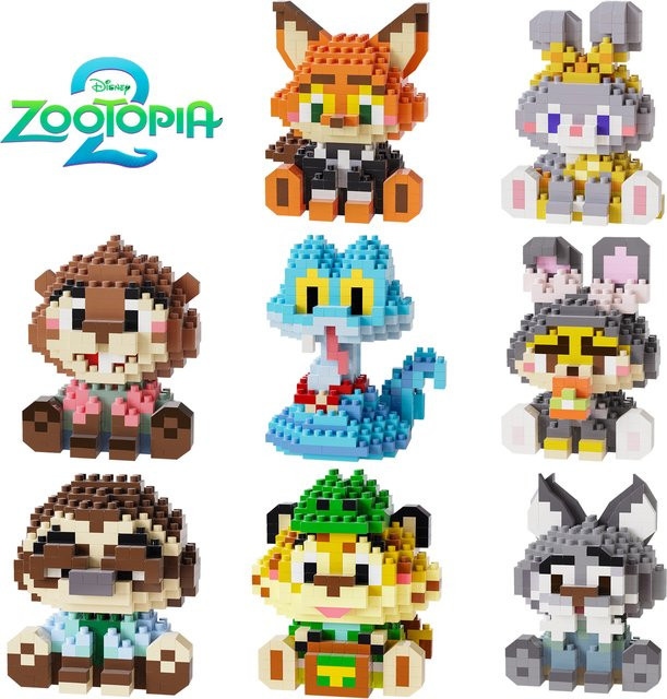 52TOYS Disney Zootopia Mini-Bricks Bausteine Judy Hopps und Nick Wilde Figuren in Mehrfarbig - Bild 1