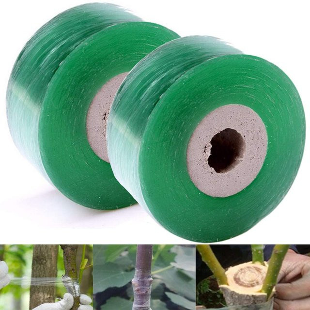 YITAPE Biologisch abbaubares Veredelungsband in Grün für die Pflanzenreparatur und als Gartenfolie für Obstbäume, 1 Stück - Bild 1