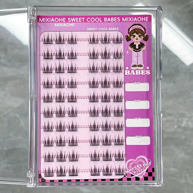OTRESS Falsche Wimpern, grau, Unisex - Bild 1